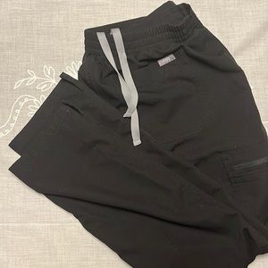 Figs Yola Skinny black scrub pants